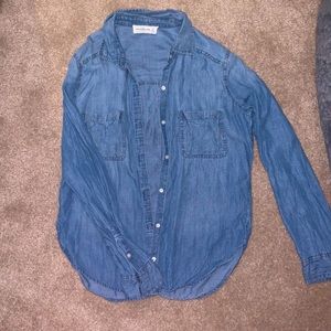 Jean button up blouse